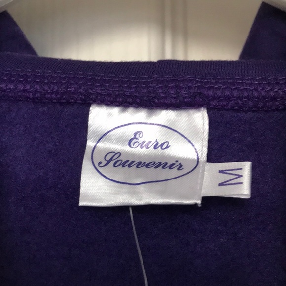 Women’s M Purple Paris France Hoodie (NWT) - Picture 3 of 5